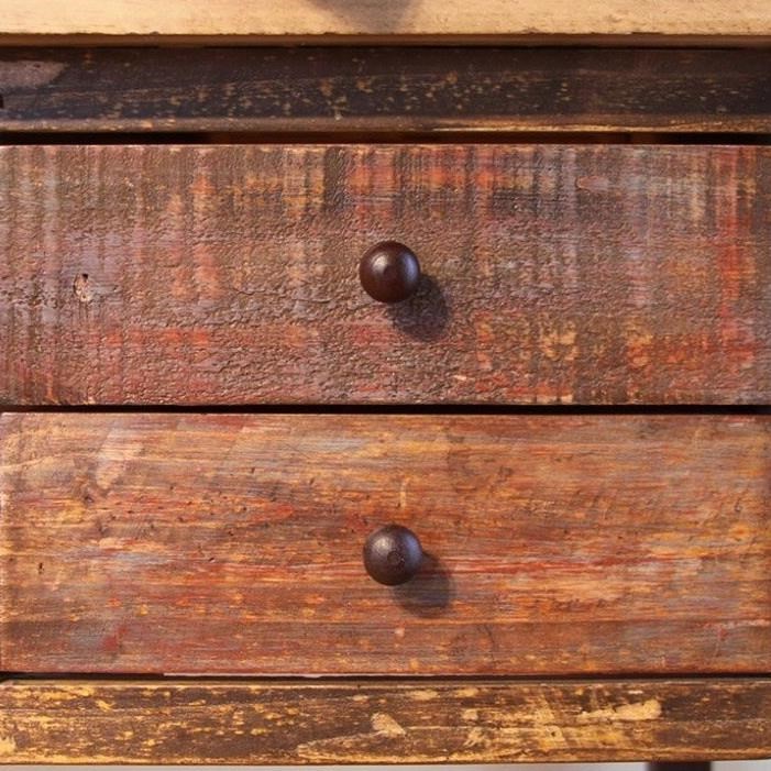 International Furniture Direct 900 Antique IFD968DESK Writing Desk with